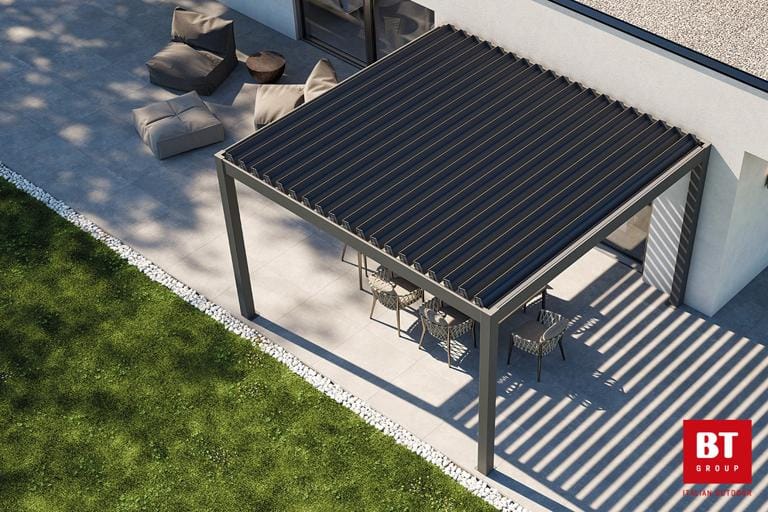 Bioklimatska pergola PergoExe – samostoječa konstrukcija