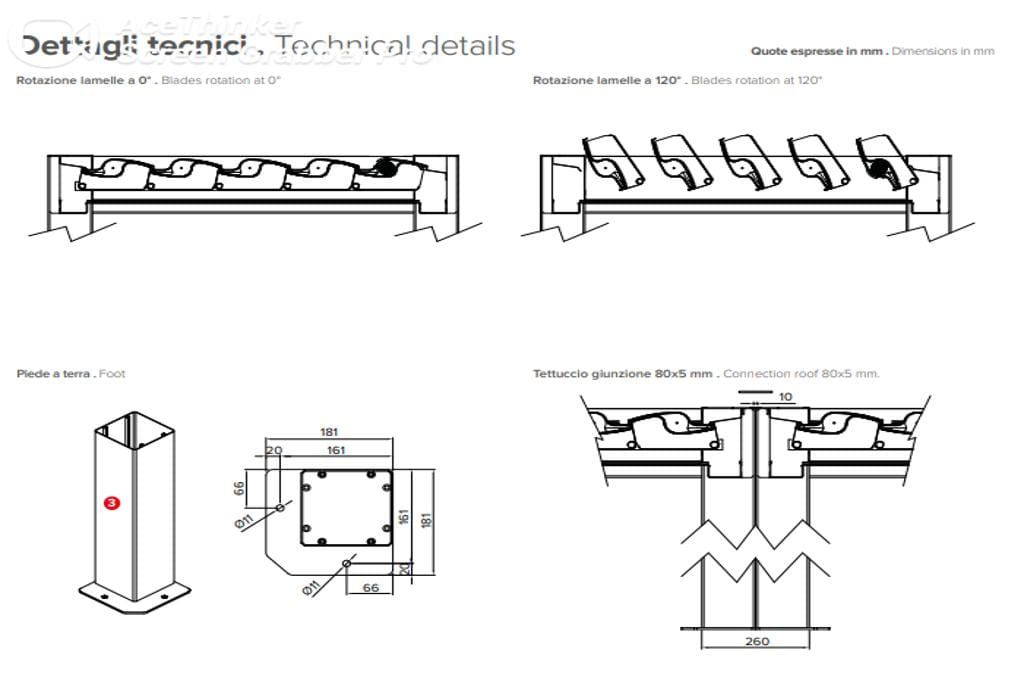 Bioklimatska pergola PergoExe – stranska ZIP senčila