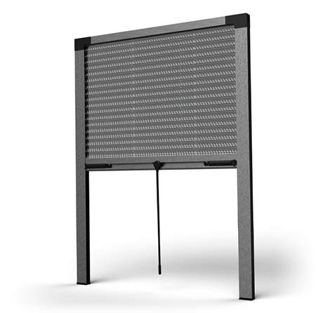 SharkNet SG plise komarnik – za velike odprtine, nizko vodilo ~4–5 mm